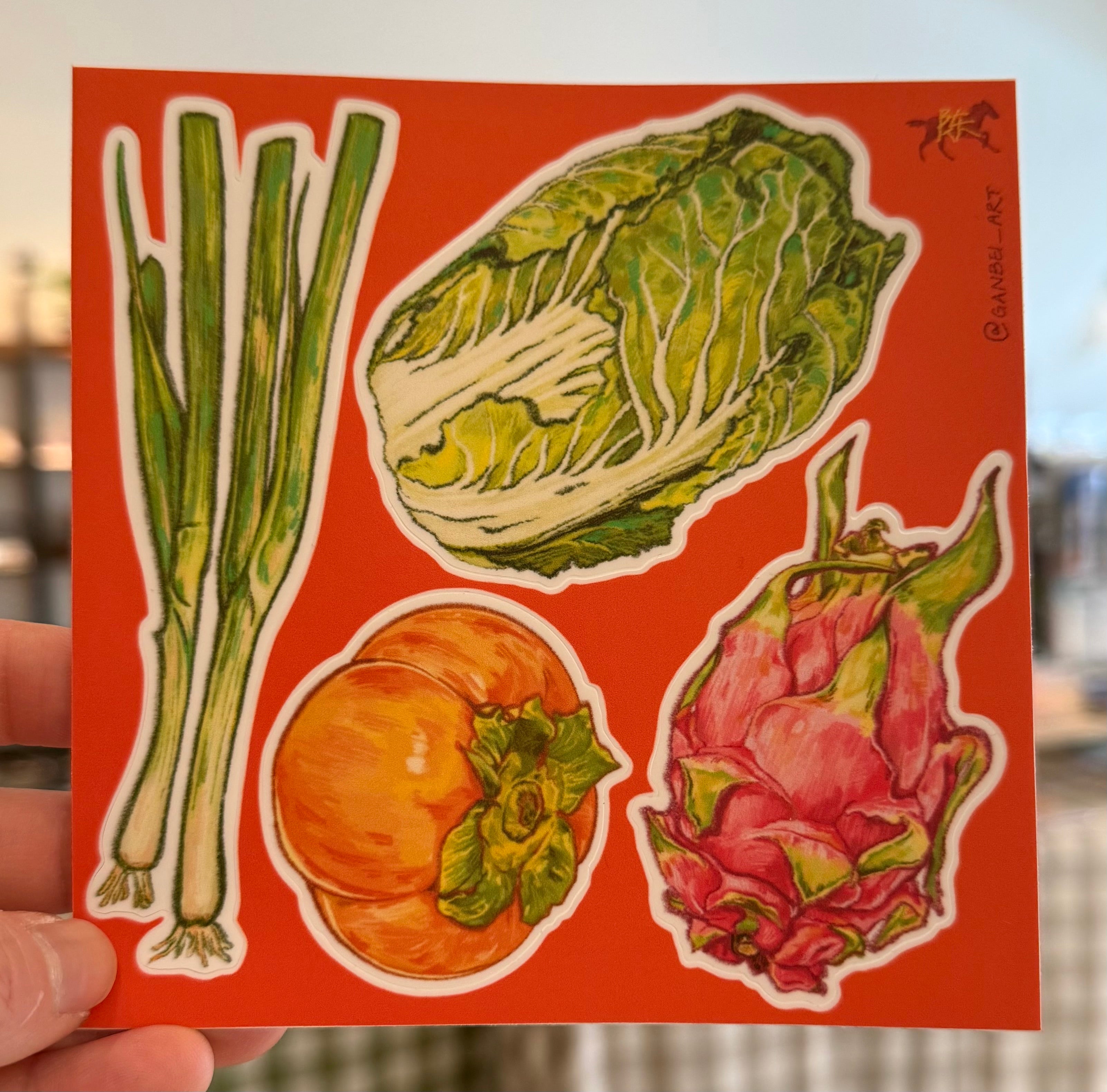 Produce Sticker Sheet