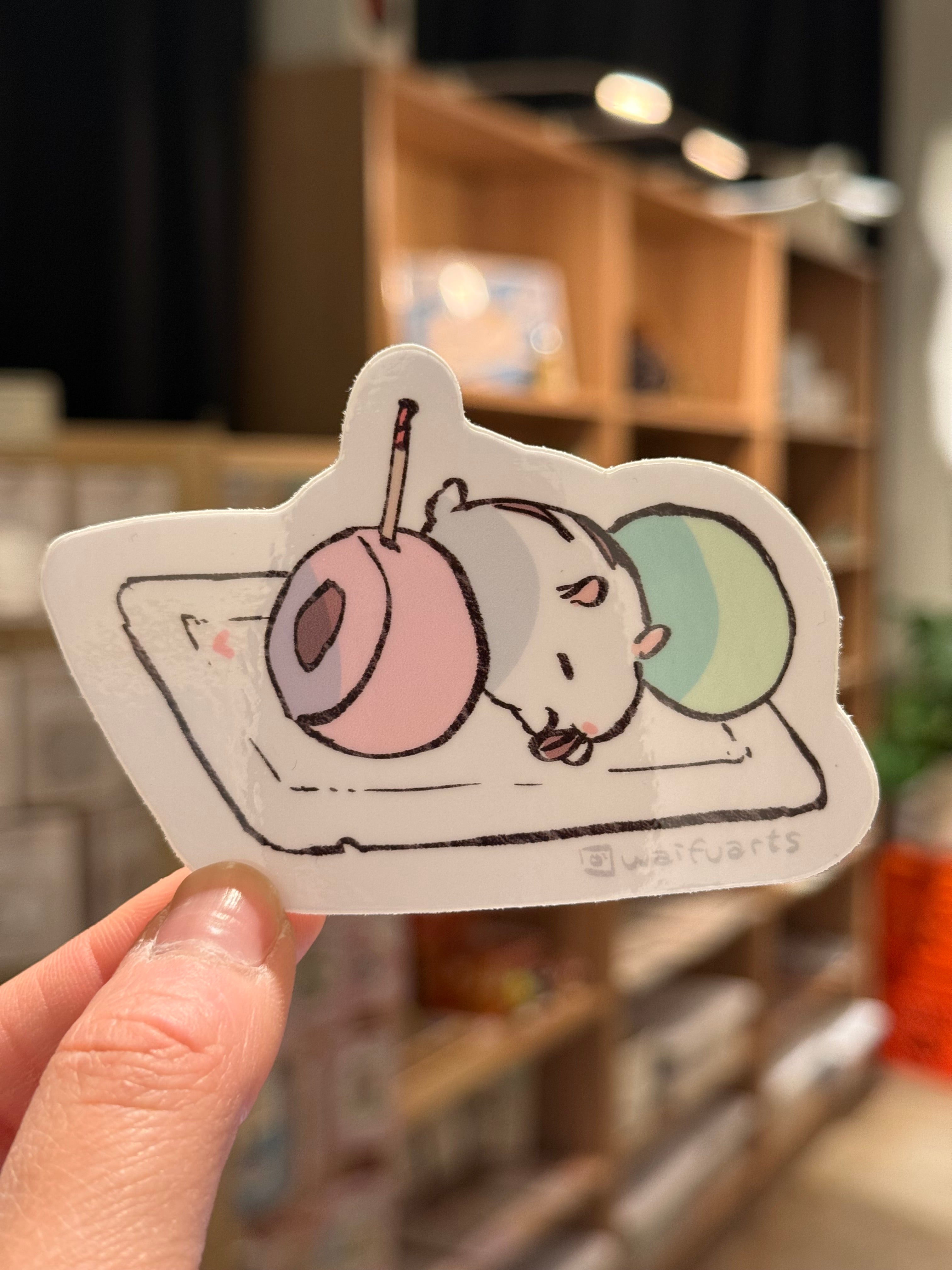 Mochi Hamster Vinyl Sticker