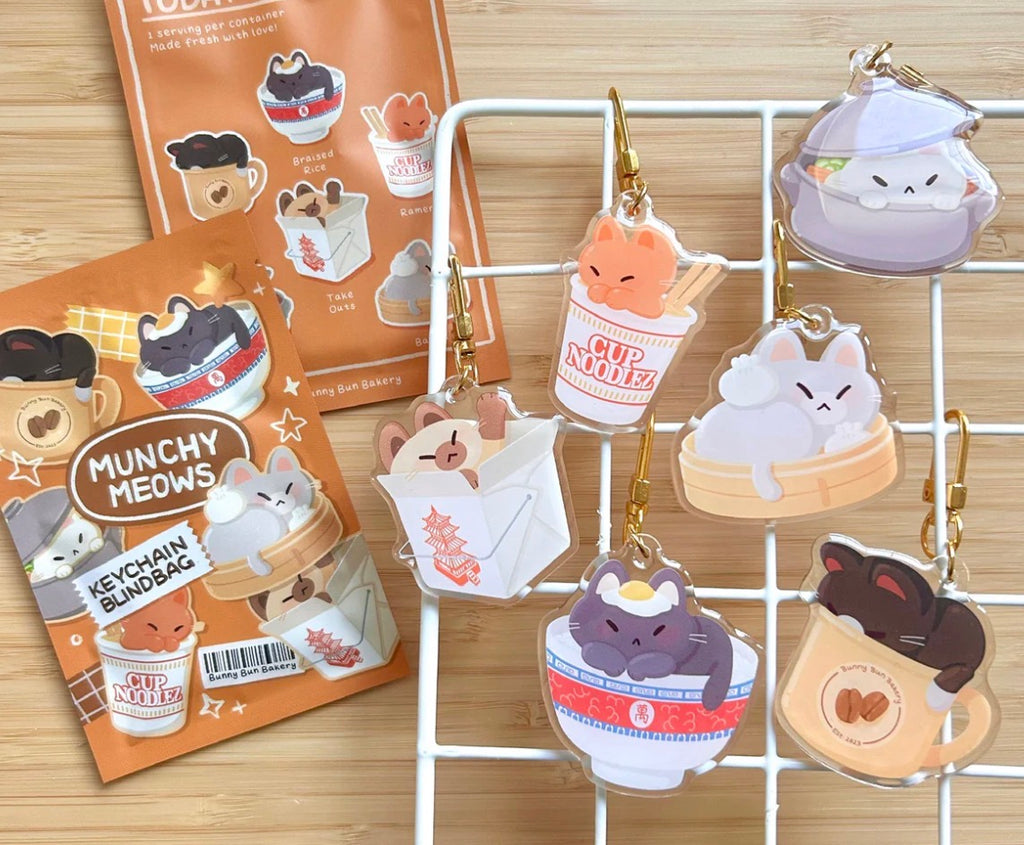 Munchy Meows - Acrylic Keychain Blind Bag