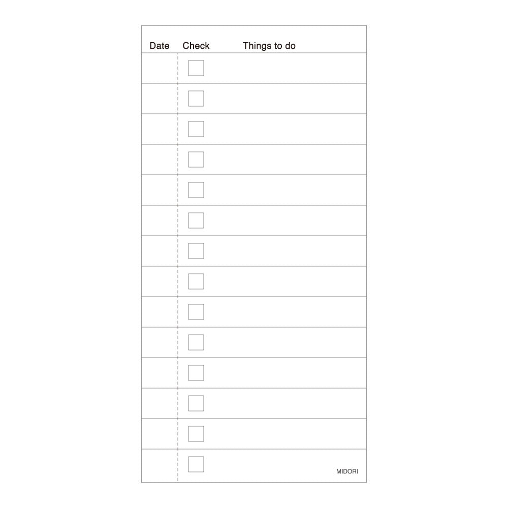 Midori To Do Memo Pad - Gray