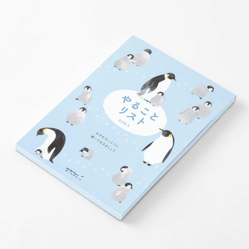 Midori To Do Memo Pad - Penguin