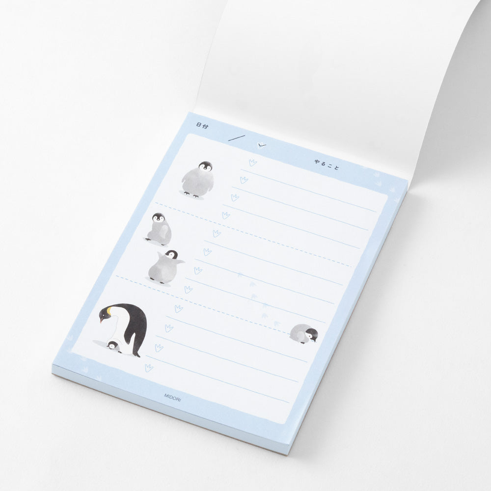 Midori To Do Memo Pad - Penguin