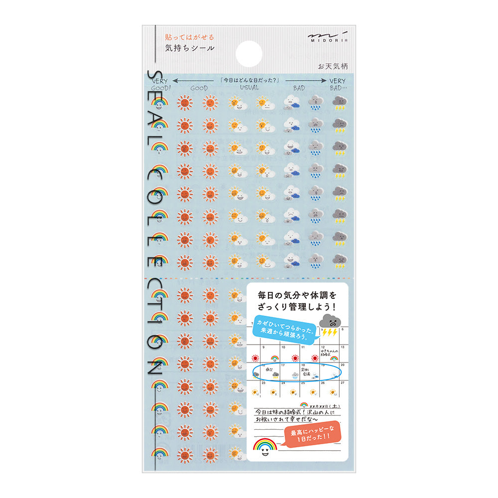Midori Sticker Sheet - Weather & Feelings