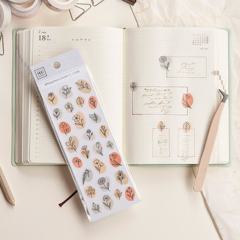 MU Lifestyle - Whispered Corners Sticker Sheet - 02 Plants