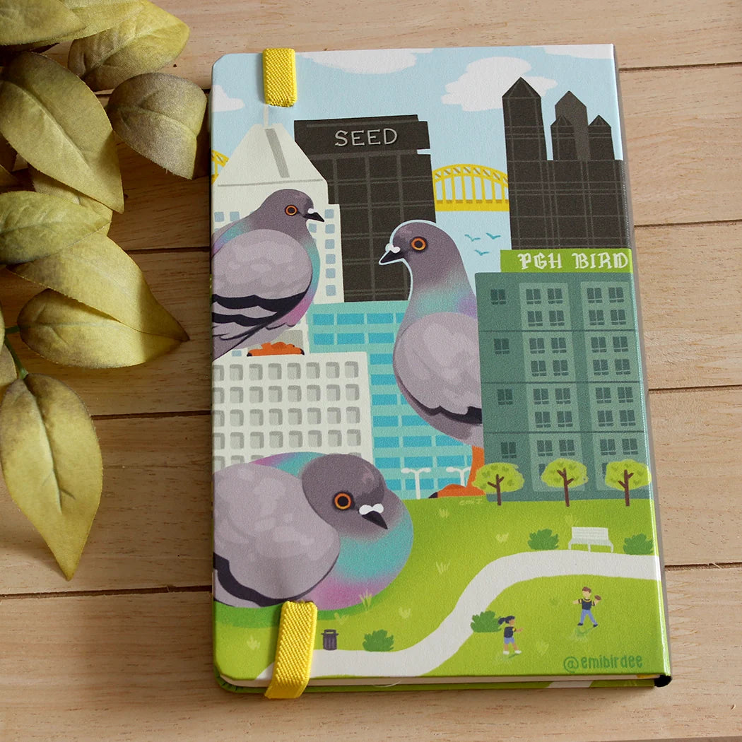 Pittsburgh Pigeon Dotted Notebook