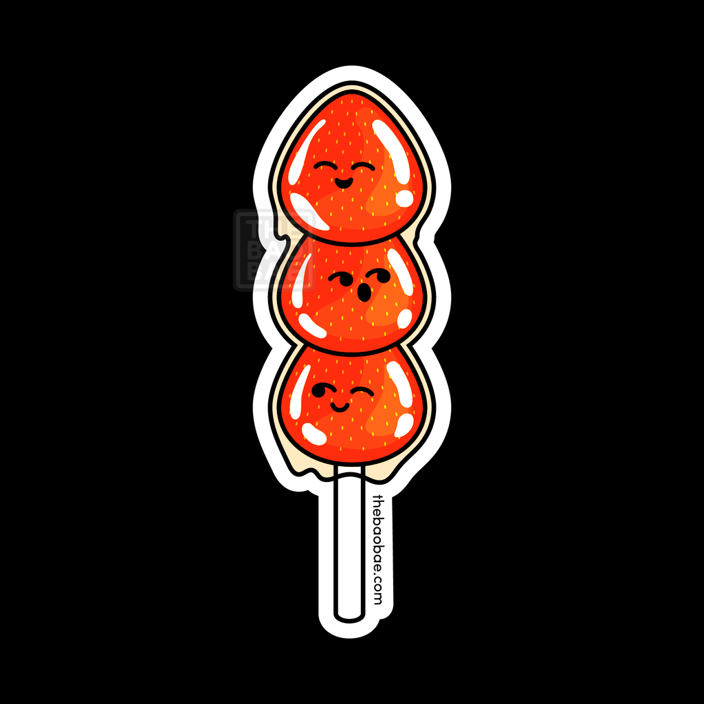 Tanghulu Candied Strawberries Sticker