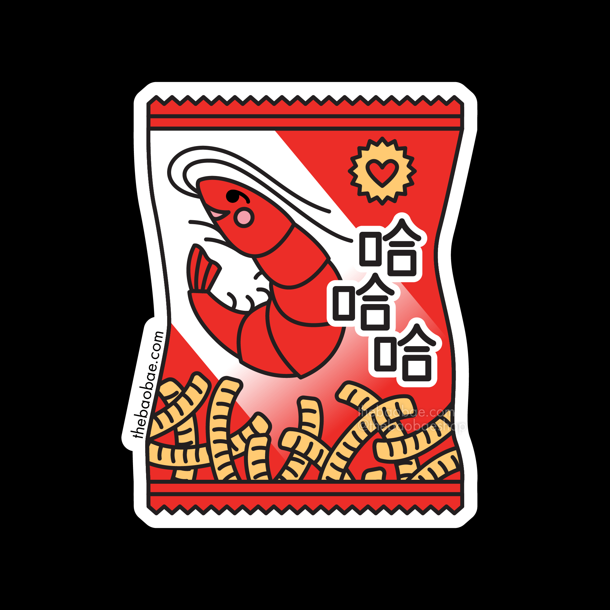 Shrimp Chips Sticker