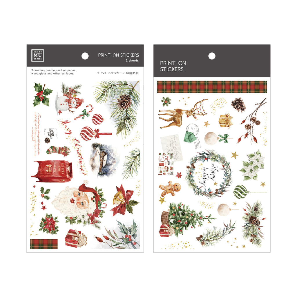 MU Lifestyle - Print-On Stickers Xmas / 27 - Happy Christmas