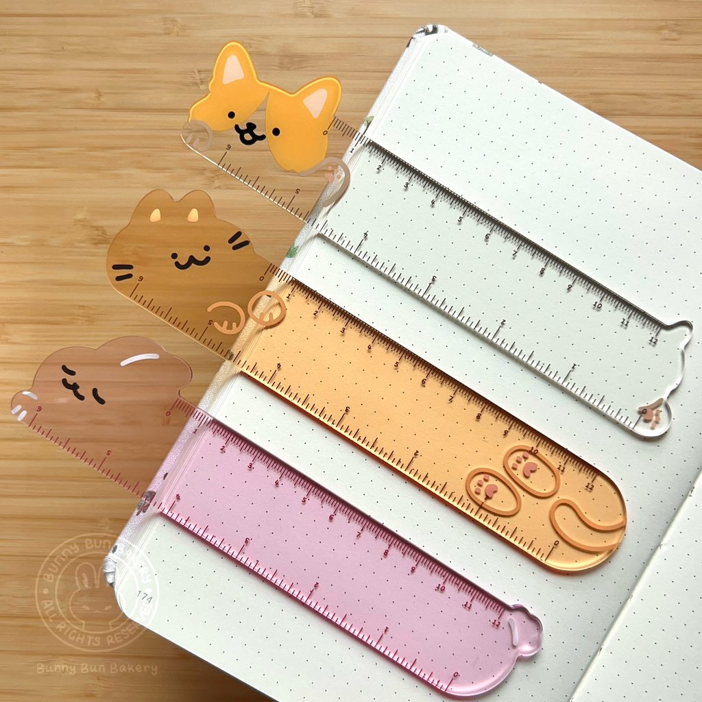 Purrfect Precision Acrylic Ruler