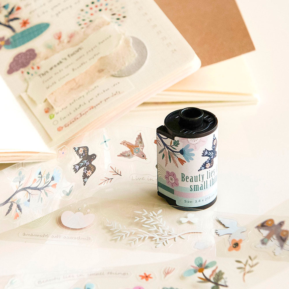 MU Lifestyle - Kiss-Cut PET Roll Tape / 06 - Beauty Lies In Small Things