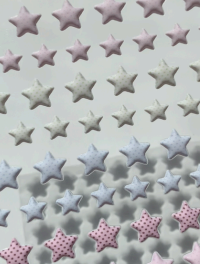 Polka Dot Stars Puffy Sticker Sheet