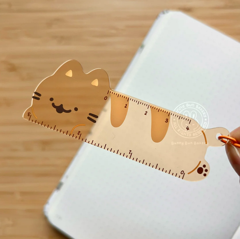 Purrfect Precision Acrylic Ruler