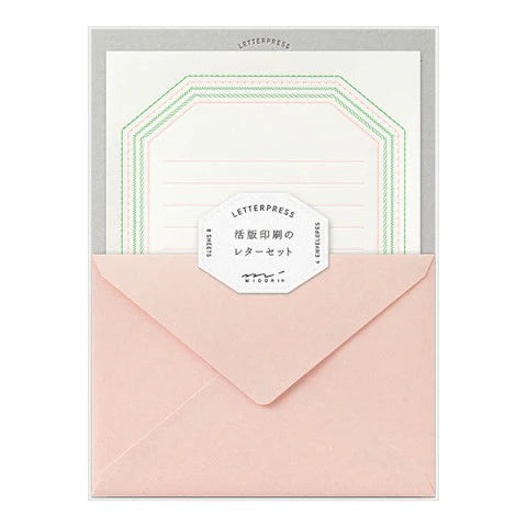 Midori Letterpress Letter Set