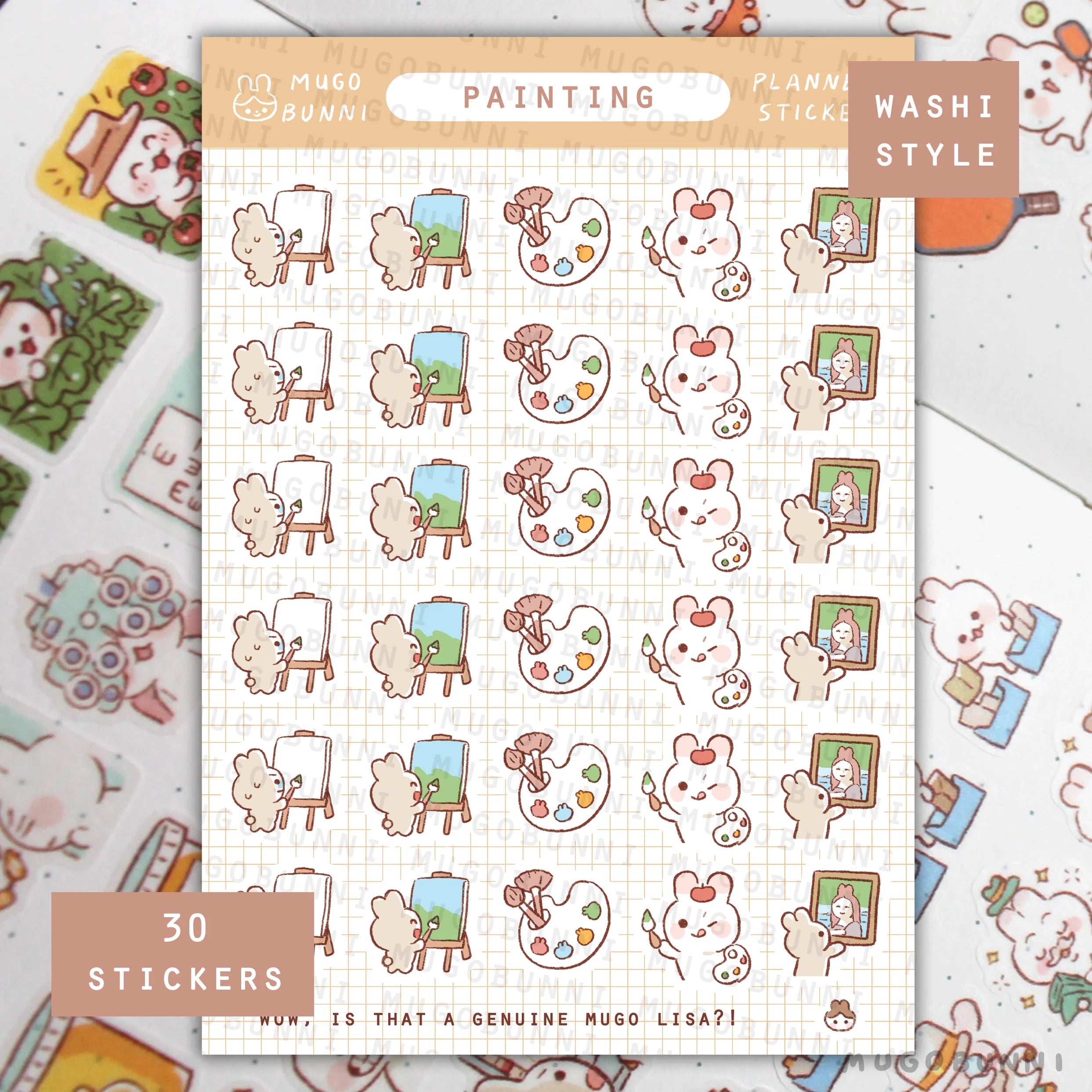 Painting Planner Sticker Sheet