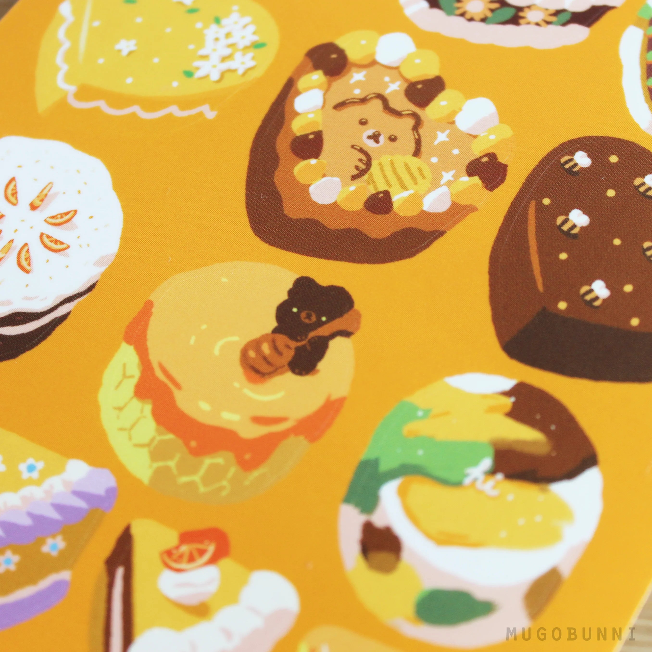 Vintage Yellow Cake Sticker Sheet