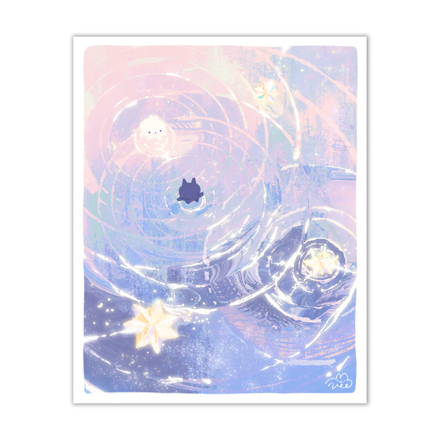 Galactic Puddles Print