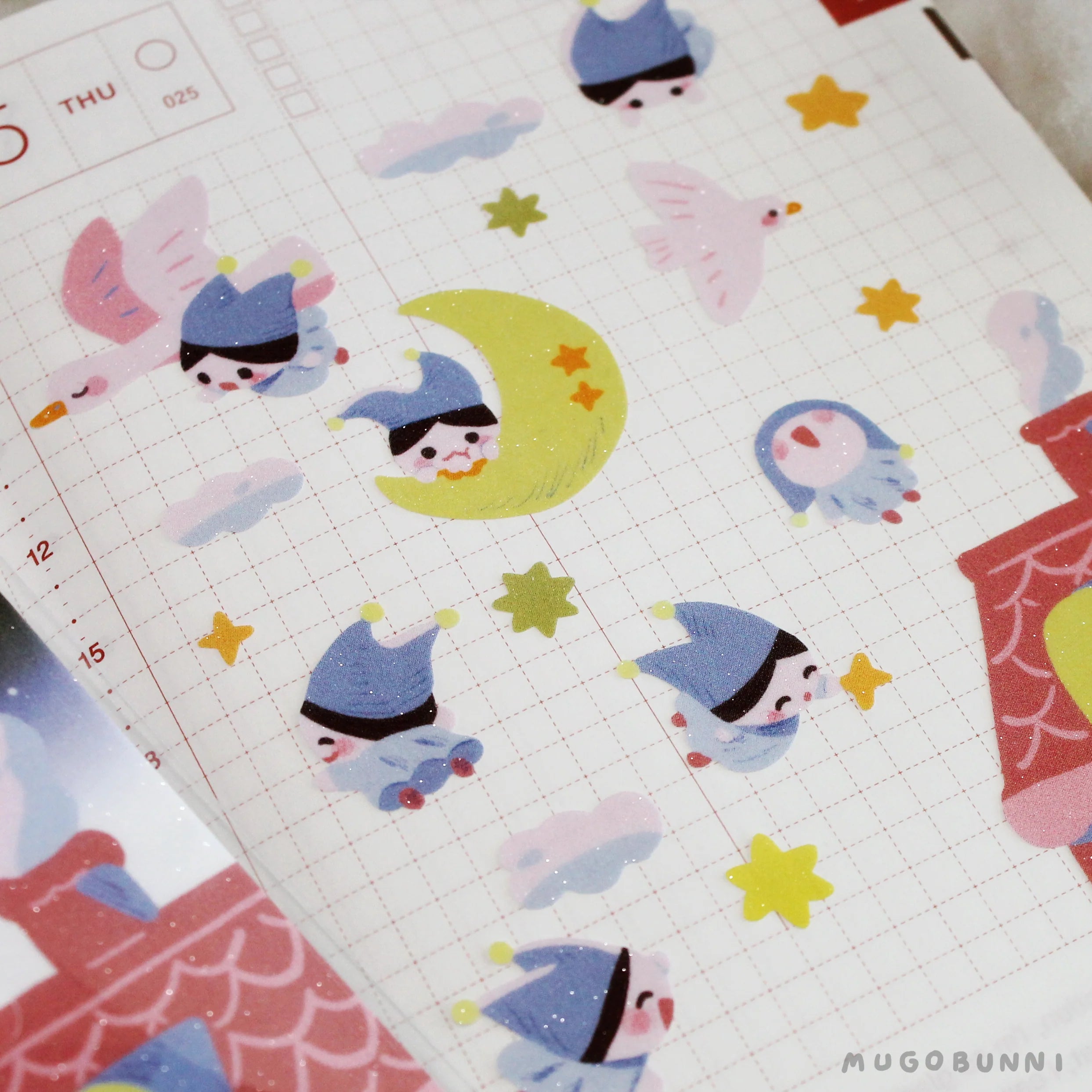 Night Flight Sticker Sheet