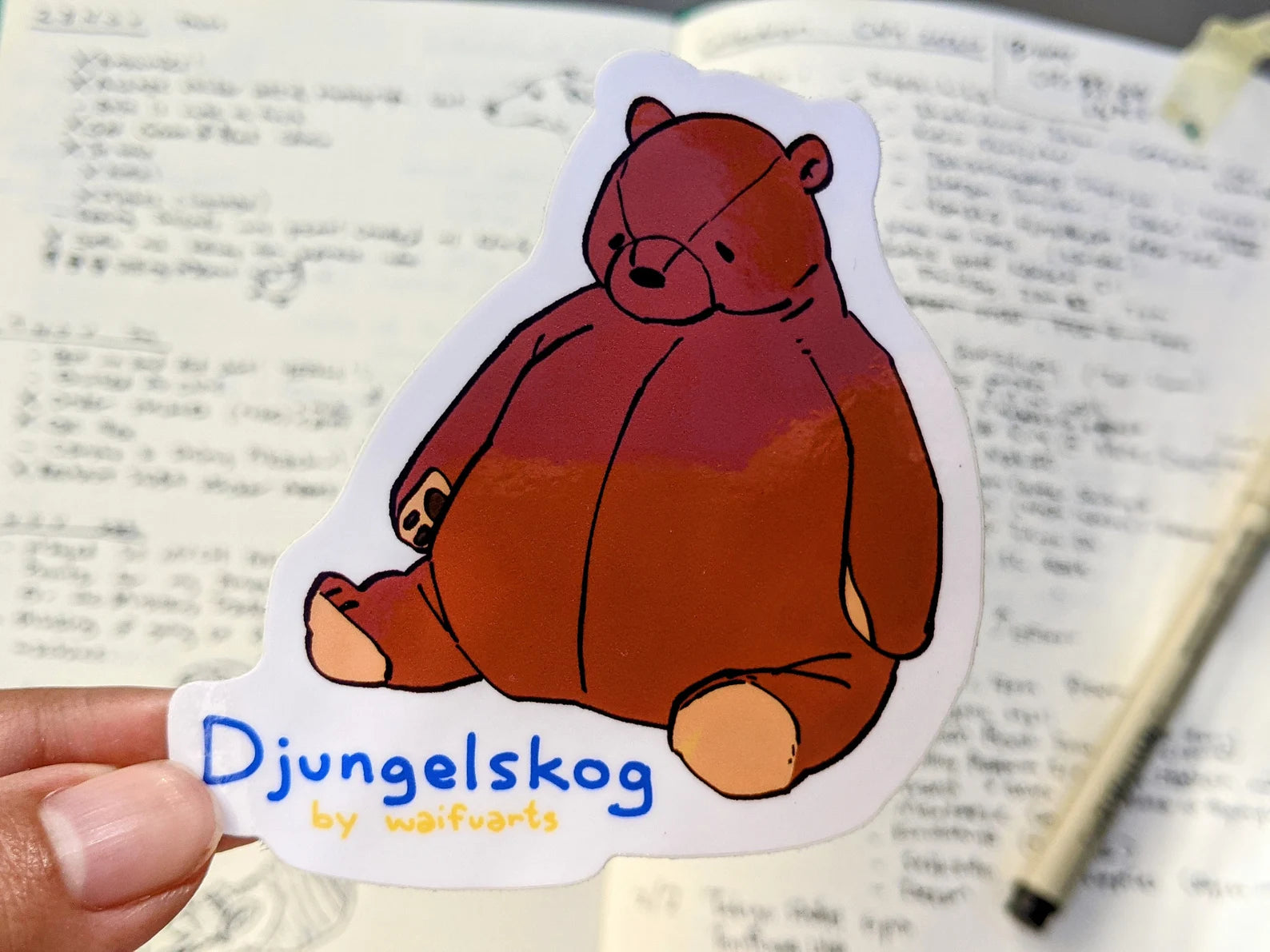 Djungelskog Vinyl Sticker