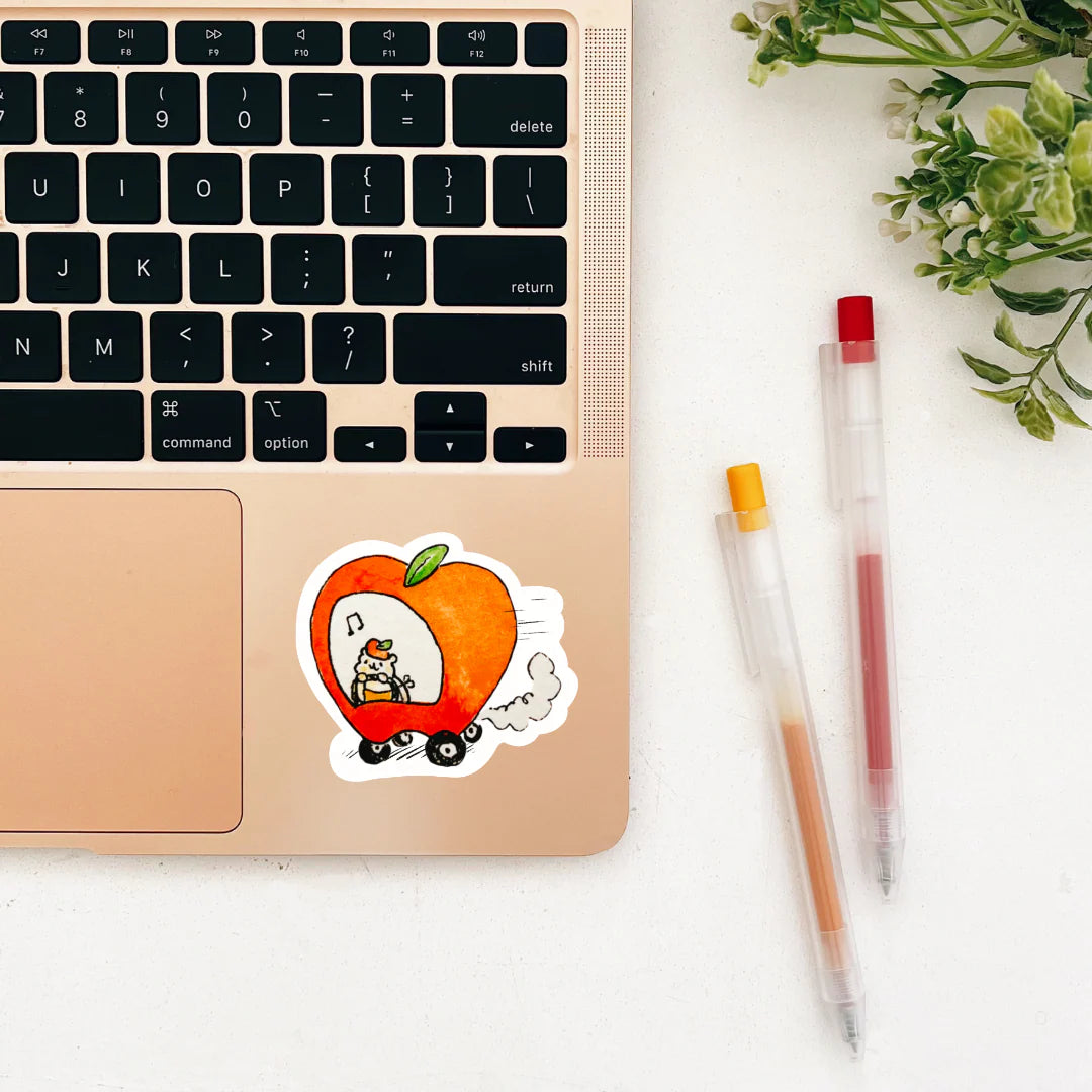 Apple Car Sticker