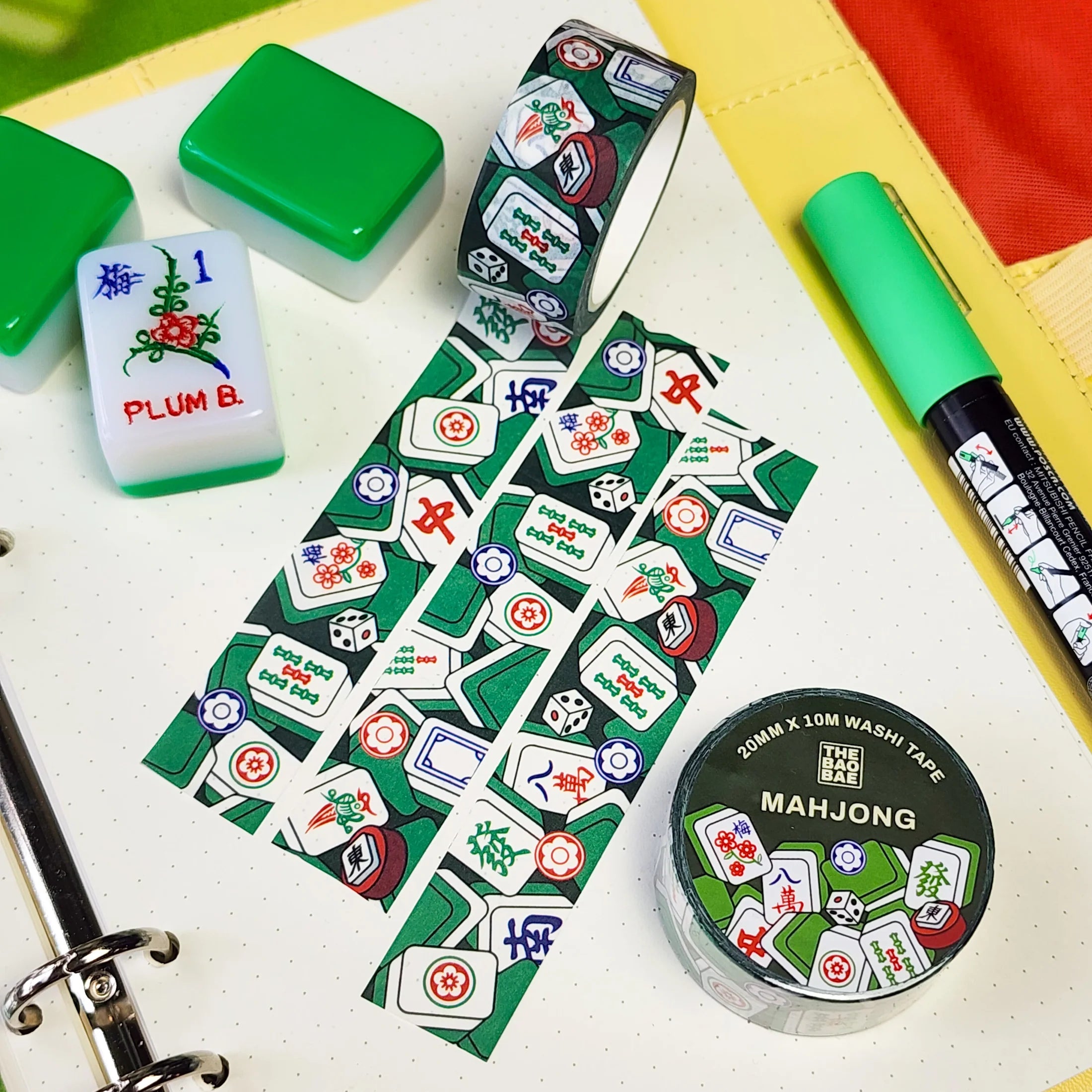 Mahjong Washi Tape