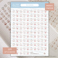 Bunmoji: Scared Sticker Sheet