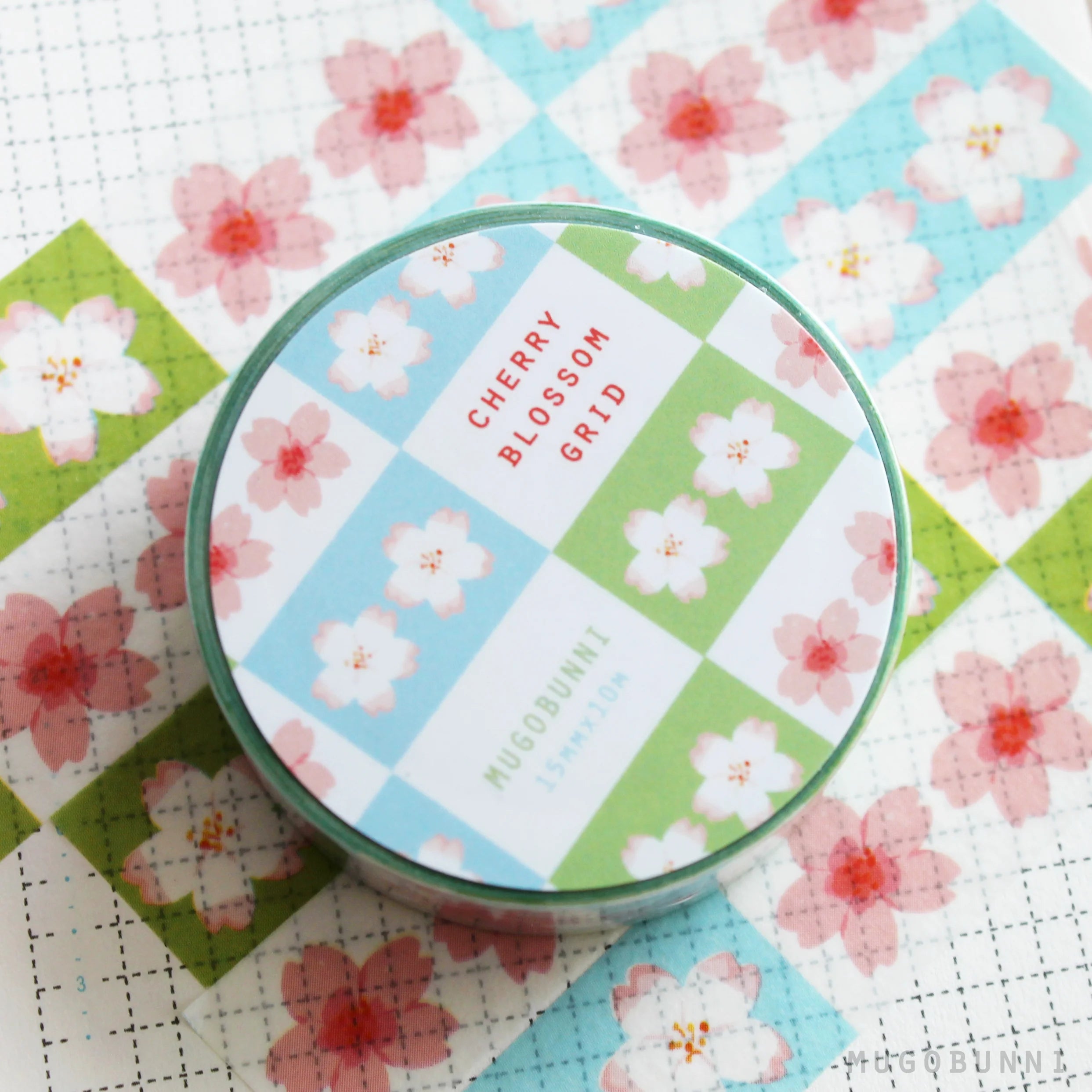Sakura Grid Washi Tape