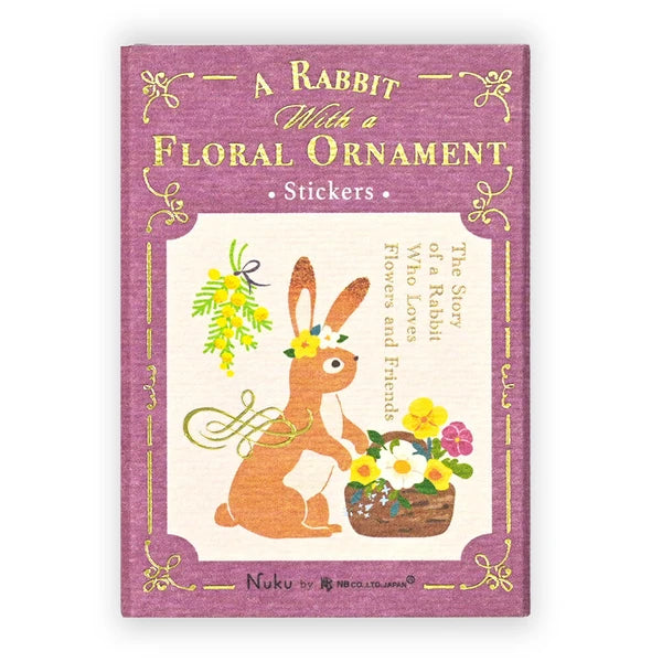 RESSA Flake Seal Stickers - Rabbits & Flowers