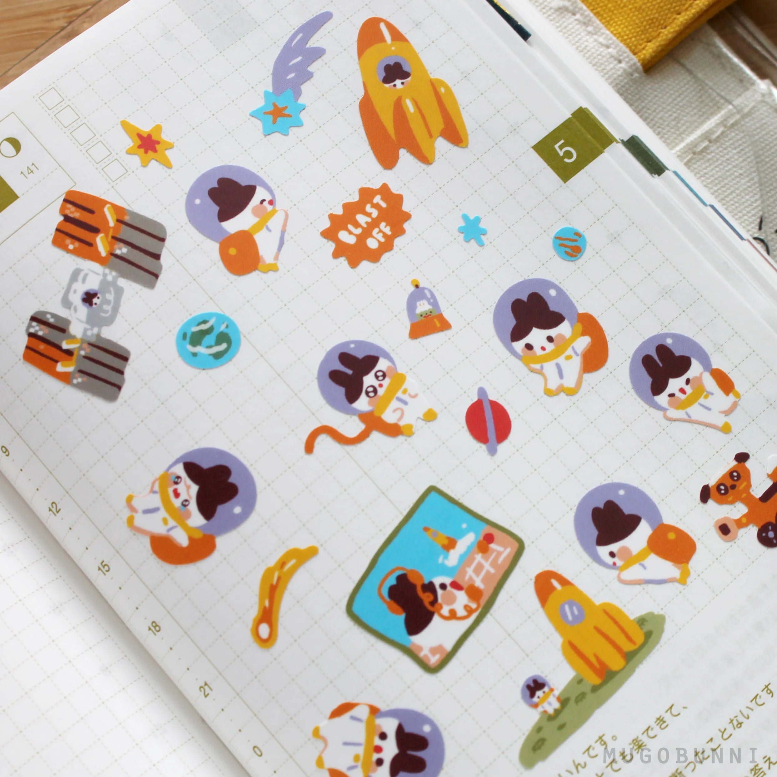 Mugobunni Astronaut Sticker Sheet