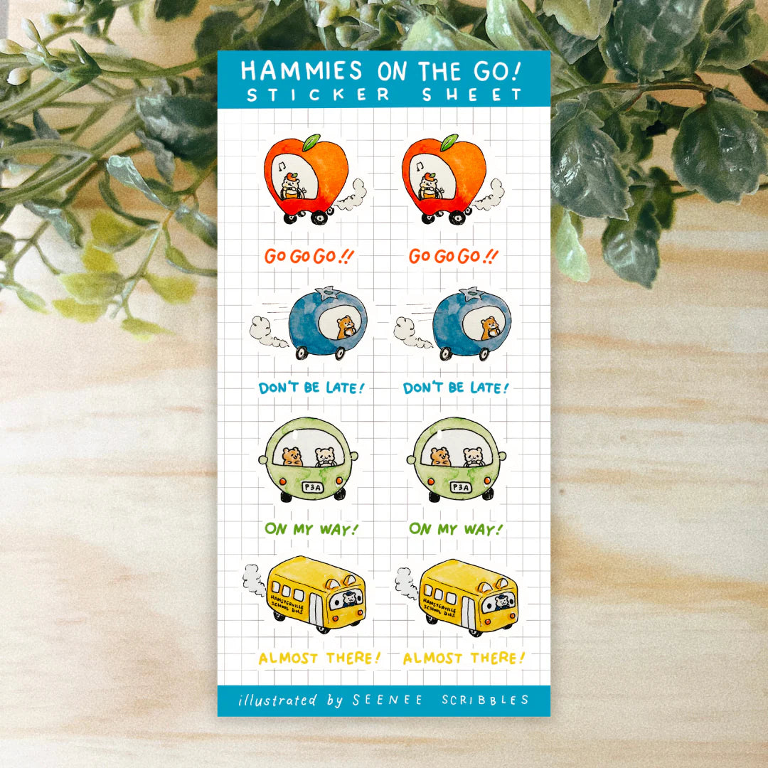Hammies on the Go! Sticker Sheet