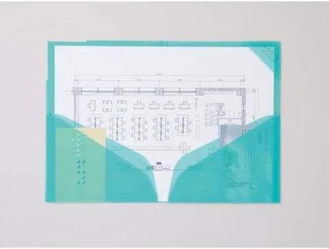 Kokuyo - Hard Clear Holder Motte A3 Double Page
