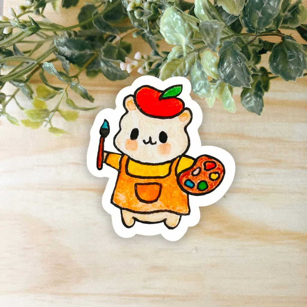 Painter Hammy Sticker