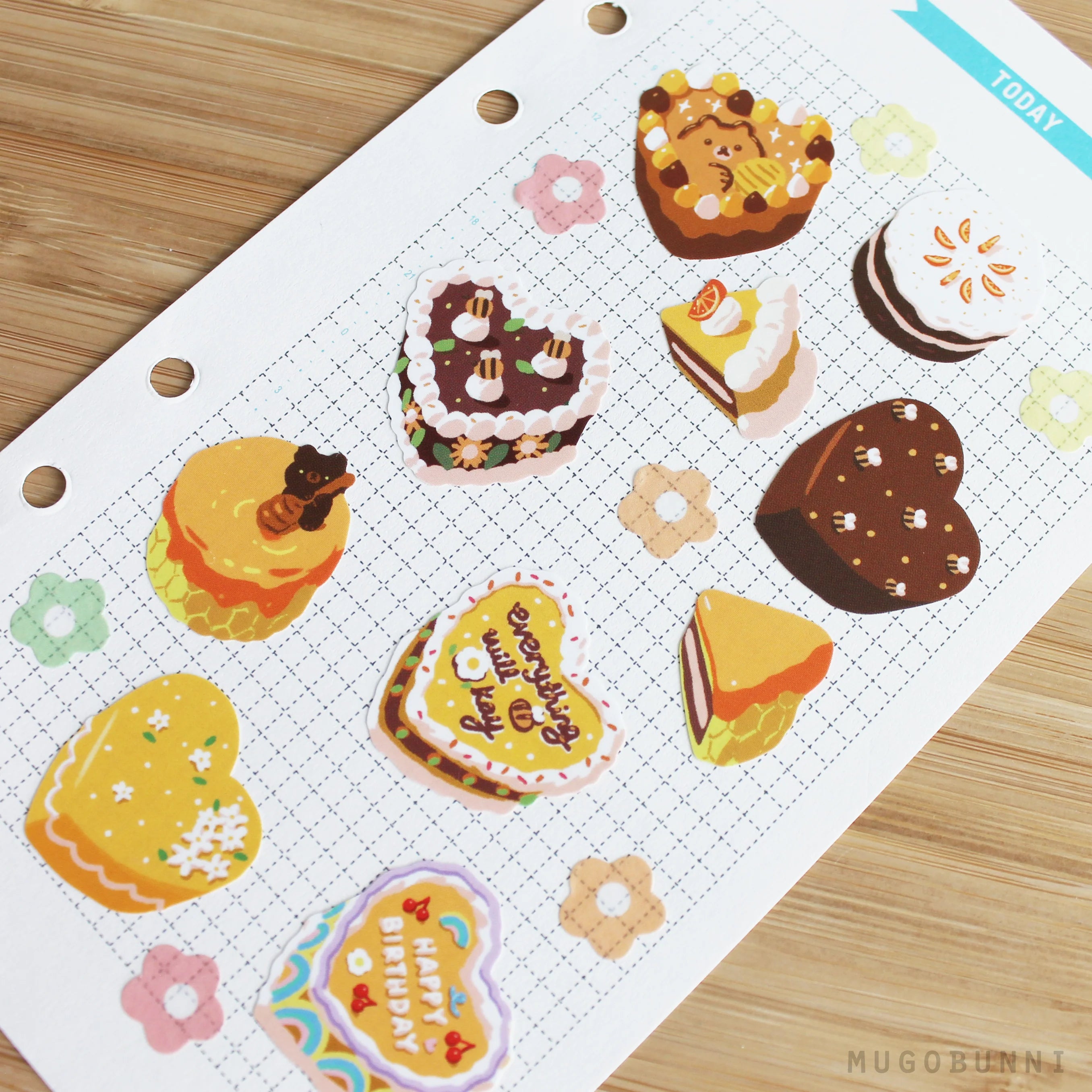 Vintage Yellow Cake Sticker Sheet