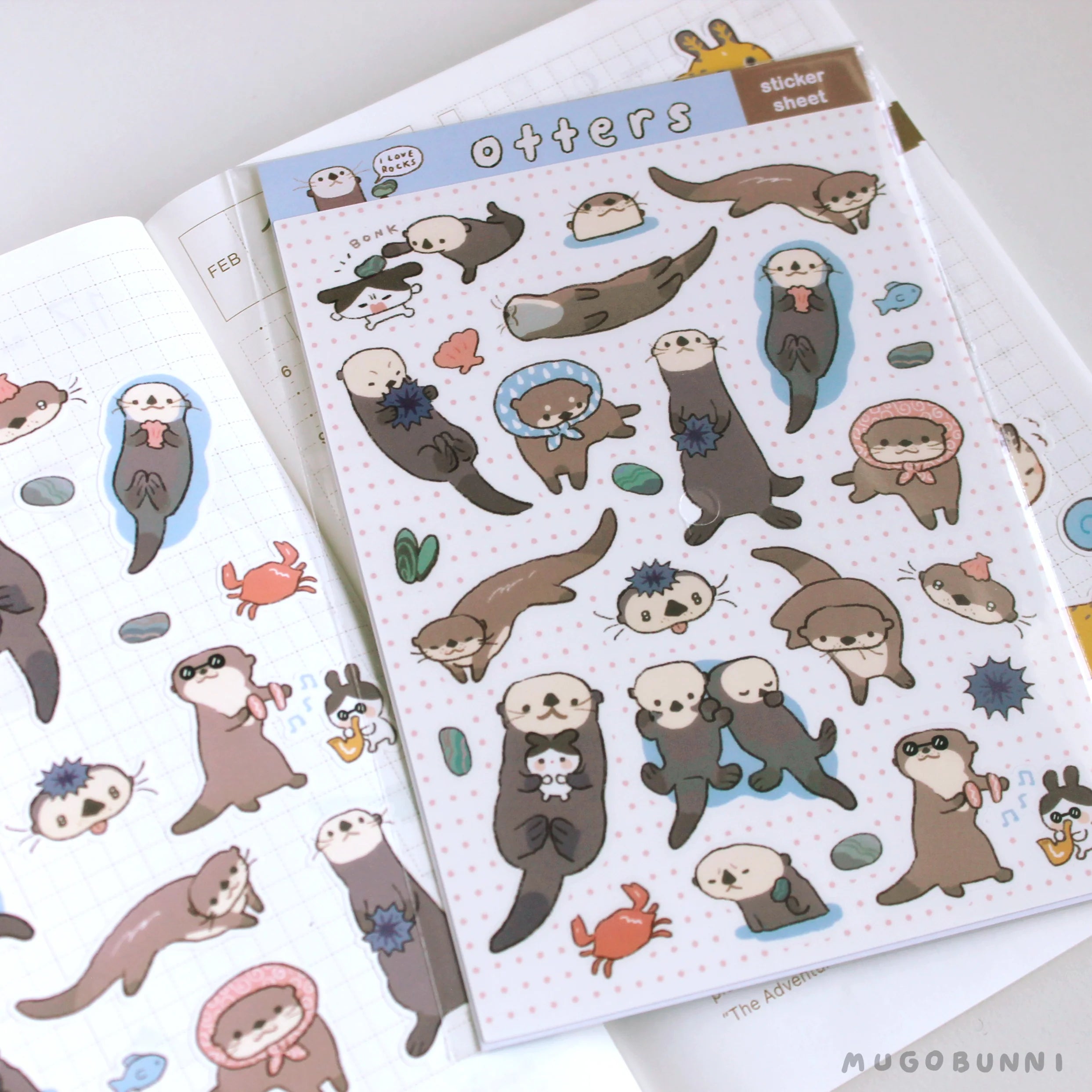 Otters Sticker Sheet