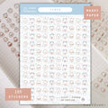 Bunmoji: Tired Sticker Sheet