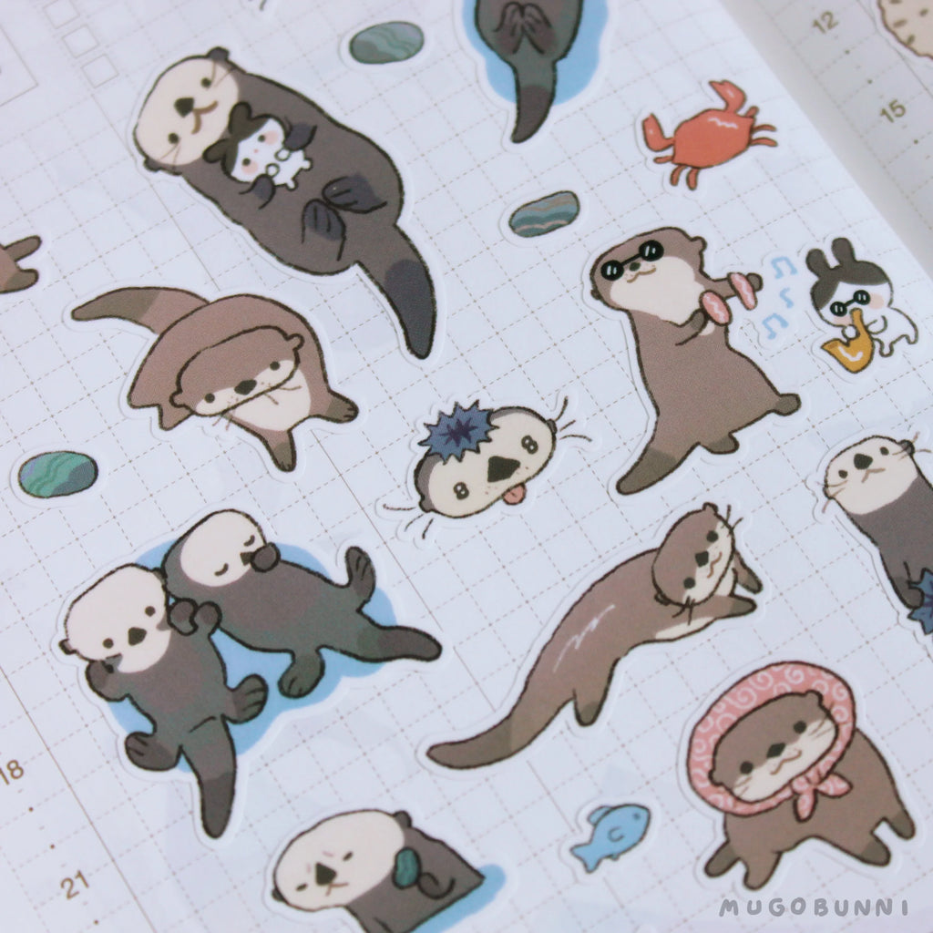 Otters Sticker Sheet