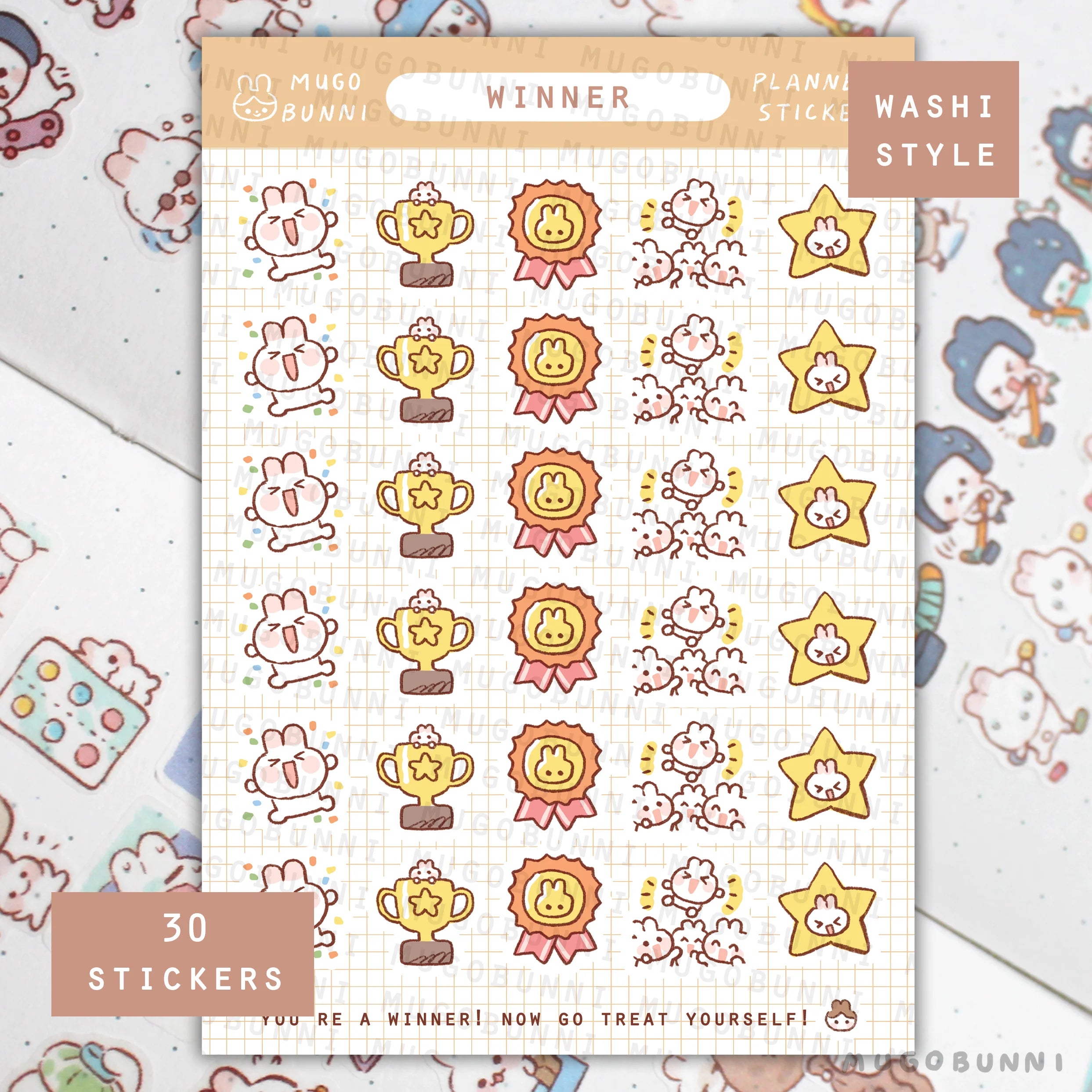 Winner Planner Sticker Sheet