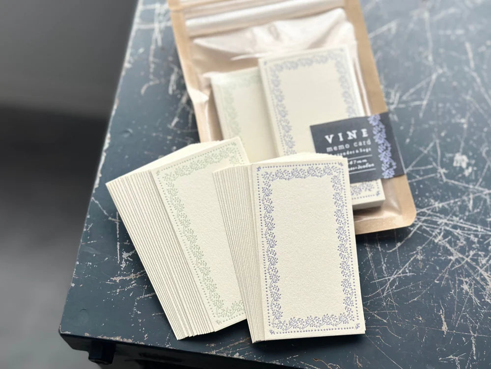 OEDA Vine Memo Card - Lavendar & Sage