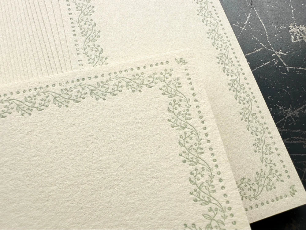 OEDA Vine Memo Card - Lavendar & Sage