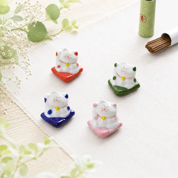Small Maneki-neko Incense Holder