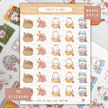 Knitting Planner Sticker Sheet