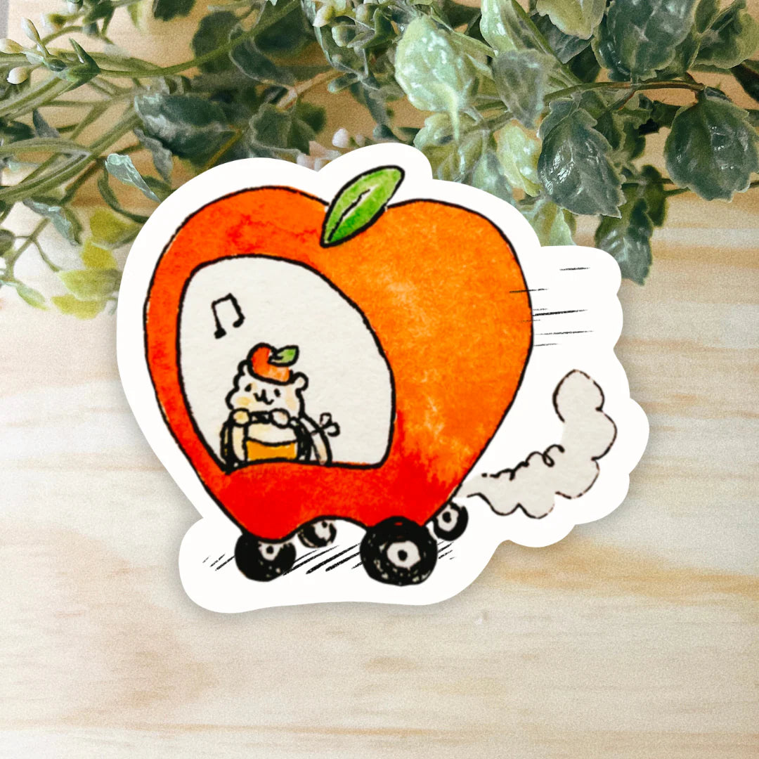 Apple Car Sticker