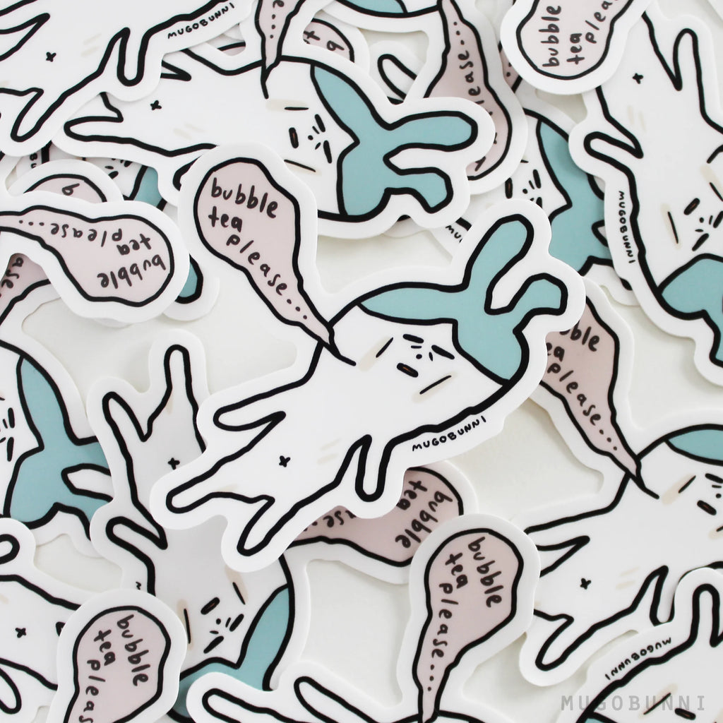 Bubble Tea Please… Mugobunni Sticker