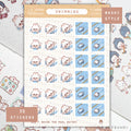Swimming Planner Sticker Sheet