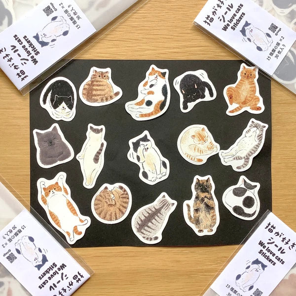 4legs Planner Sticker Flakes - We Love Cats