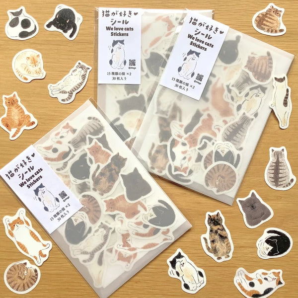 4legs Planner Sticker Flakes - We Love Cats