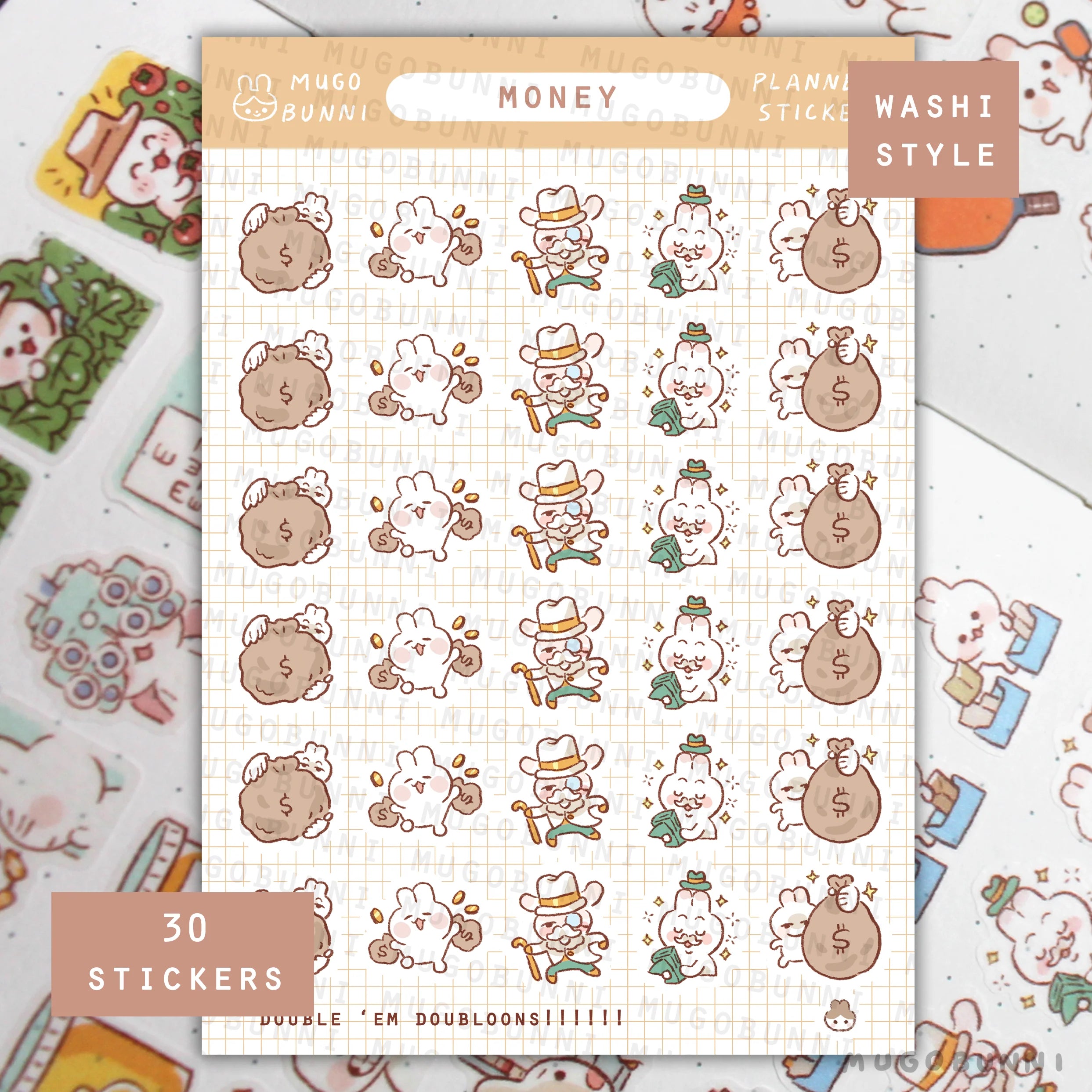 Money Planner Sticker Sheet