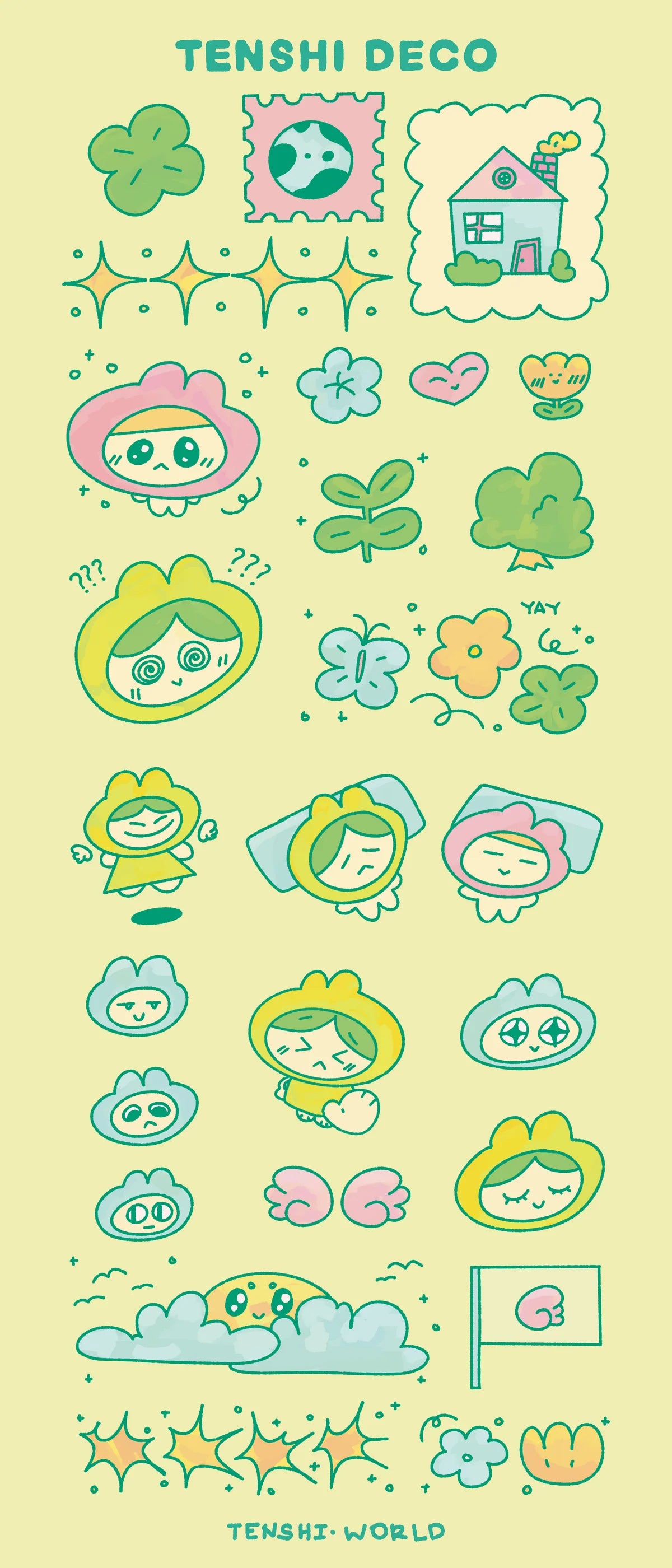 Tenshi Deco V.1 Sticker Sheet