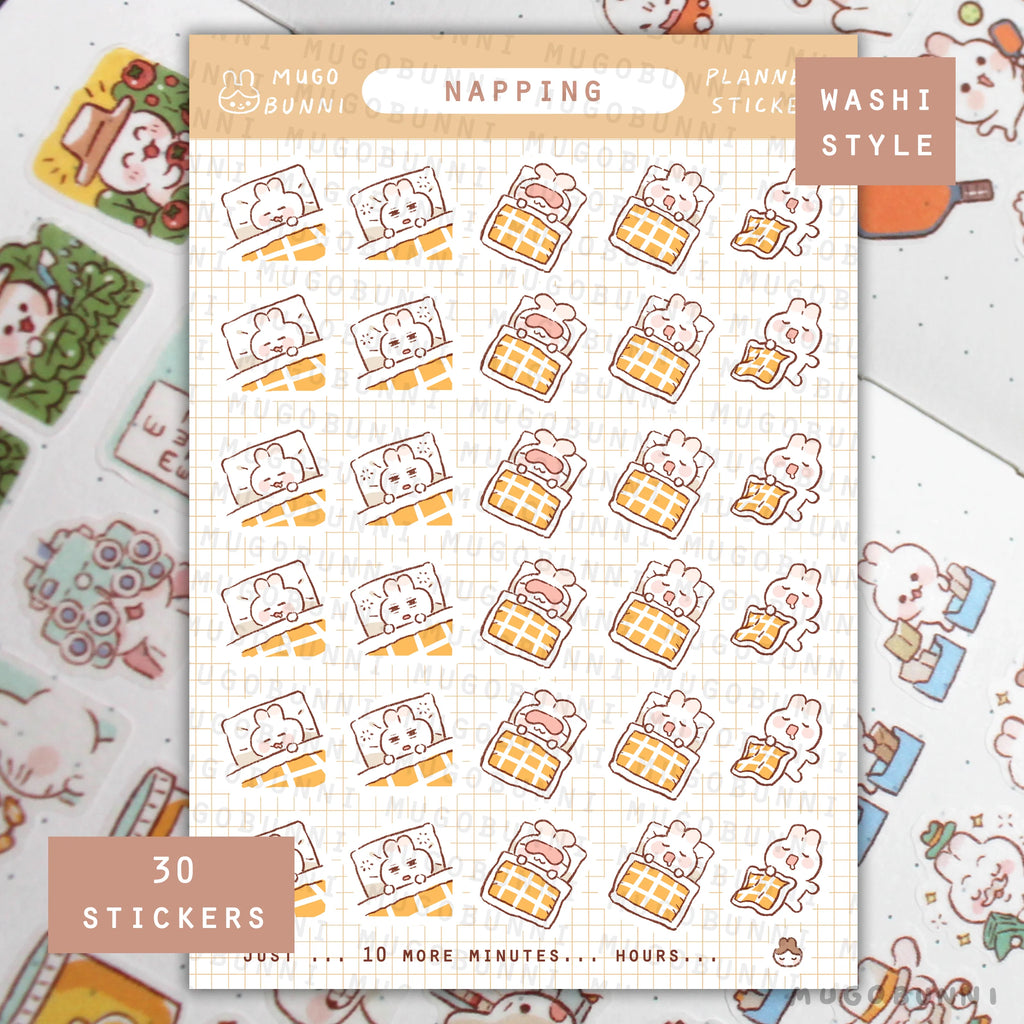 Napping Planner Sticker Sheet