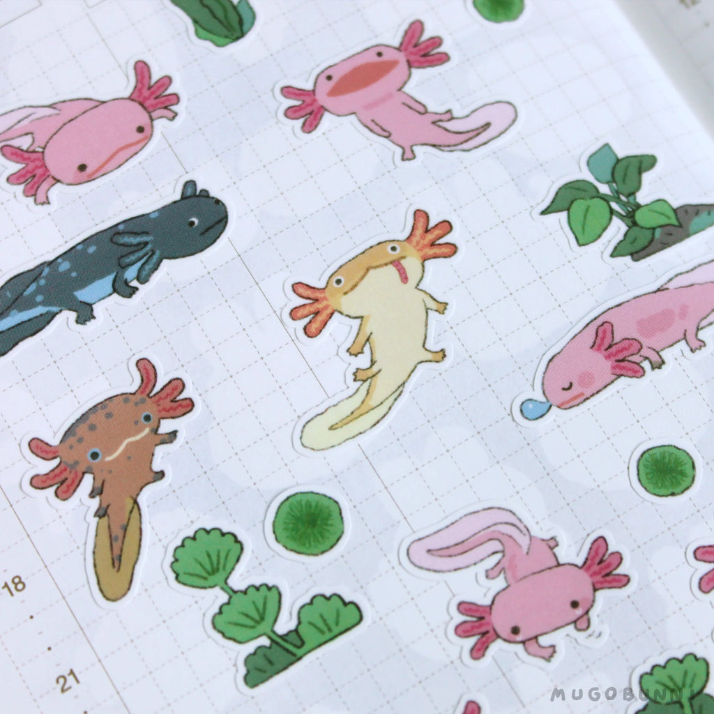 Axolotl Sticker Sheet