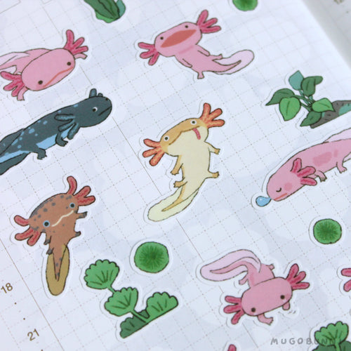 Axolotl Sticker Sheet